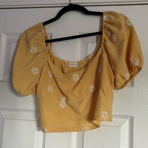Yellow Altar’d State Daisy Top | Size L